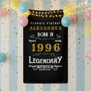 Personalisierter 30. Geburtstag 1996 Vintage Legen Banner