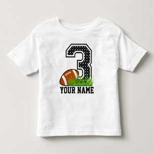 Personalisierter 3. Geburtstags-Fußball Kleinkind T-shirt