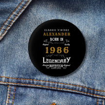 Personalisierter 40. Geburtstag Geboren 1986 Vinta