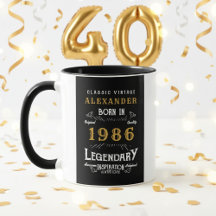 Personalisierter 40. Geburtstag Geboren 1986 Vinta