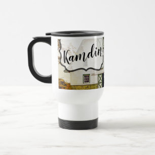 Personalisierter 425g Kaffeebecher Sonnenuntergang Reisebecher