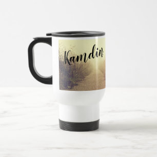 Personalisierter 475 ml Kaffeebecher Sunrise Pathw Reisebecher