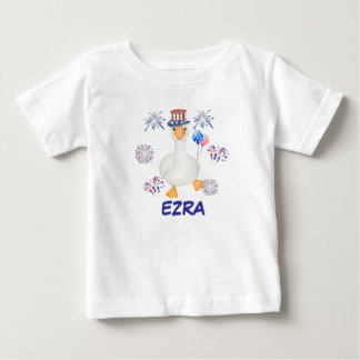 Personalisierter 4. Juli Gänse T - Shirt für Kinde