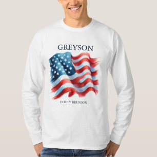 Personalisierter 4. Juli Wiedersehen Matching T-Shirt