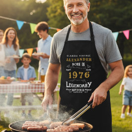 Personalisierter 50. Geburtstag Geboren 1976 Vinta Schürze