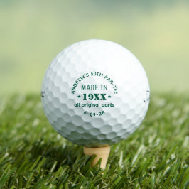 Personalisierter 50. Geburtstag Golfball
