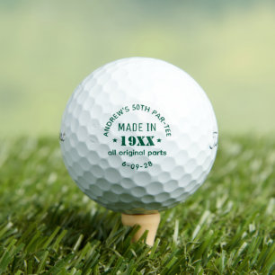 Personalisierter 50. Geburtstag Golfball
