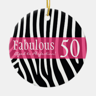 Personalisierter 50. keramikornament