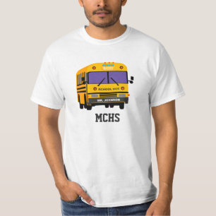 Personalisierter 5-Sterne-Schulbusfahrer T-Shirt