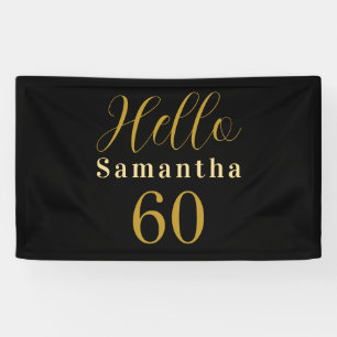 Personalisierter 60. Geburtstag Banner