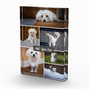 Personalisierter 6 Foto-Collagen-Text-Foto-Block Fotoblock