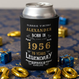 Personalisierter 70. Geburtstag 1956 Vintage Legen Dosenkühler