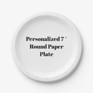 Personalisierter 7 ″ runder Papier-Teller Pappteller