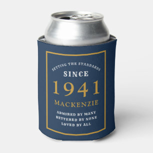 Personalisierter 80. Geburtstag 1941 Elegant Blue  Dosenkühler