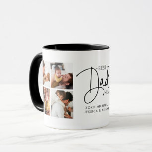 Personalisierter 8-Foto-'Bester Vater überhaupt'-B Tasse