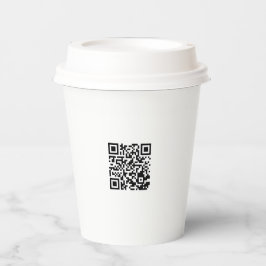 Personalisierter 8oz Paper Cup mit Lid für Veranst Pappbecher