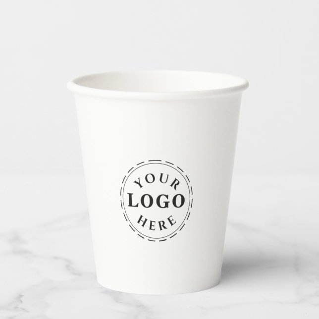Personalisierter 8oz Paper Cup ohne Lid für Verans Pappbecher (Vorderseite)