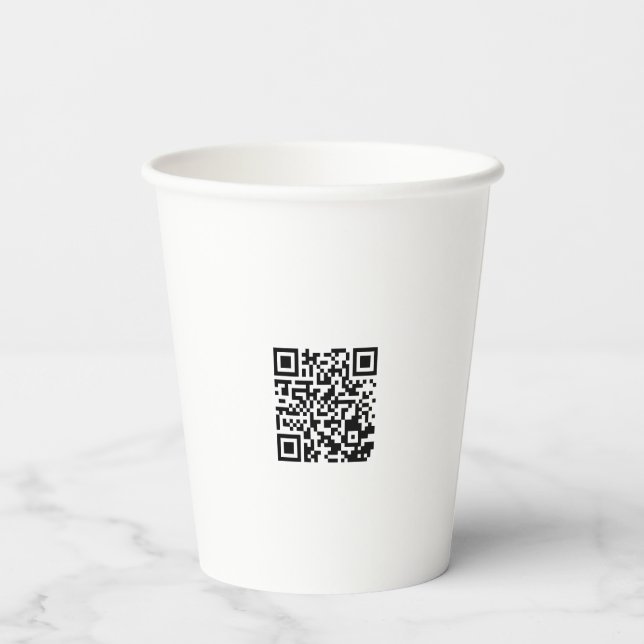 Personalisierter 8oz Paper Cup ohne Lid für Verans Pappbecher (Rückseite)