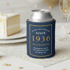 Personalisierter 90. Geburtstag 1936 Elegantes Bla Dosenkühler