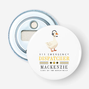 Personalisierter 911-Dispatcher-Gans mit Headset Flaschenöffner