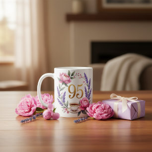 Personalisierter 95. Geburtstag Oma Elegante Tasse