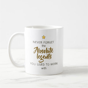 Personalisierter Abschied zum Ruhestand für einen Kaffeetasse