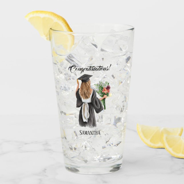 Personalisierter Abschluss (12) Glas (Vorderseite Ice)