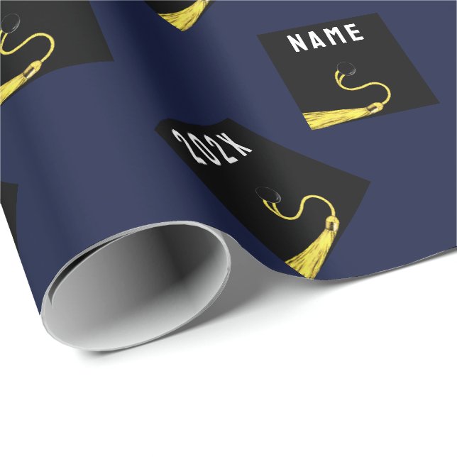 Personalisierter Abschluss 2025 Geschenkpapier (Rolleneckpunkt)