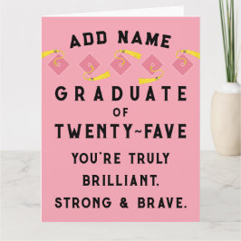 Personalisierter Abschluss 2025 Karte