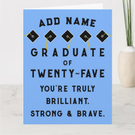 Personalisierter Abschluss 2025 Karte