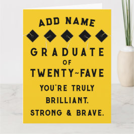 Personalisierter Abschluss 2025 Karte