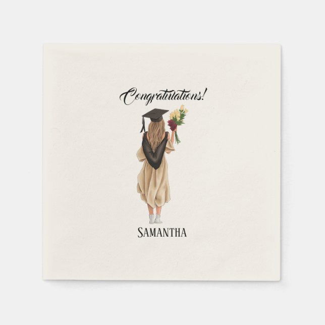 Personalisierter Abschluss (2) Serviette (Vorderseite)