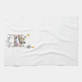 Personalisierter Abschluss Bar - Lässiges Skript Geschirrtuch