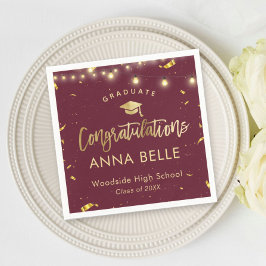 Personalisierter Abschluss benutzerdefinierte Klas Serviette