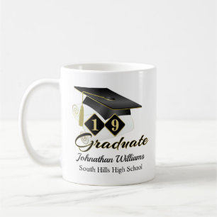 Personalisierter Abschluss Black & Gold 20XX Kaffeetasse