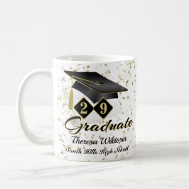 Personalisierter Abschluss Black & Gold 20XX Kaffeetasse