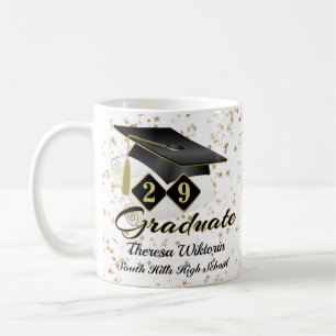 Personalisierter Abschluss Black & Gold 20XX Kaffeetasse