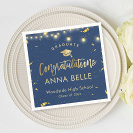 Personalisierter Abschluss Custom Class of 2025 Na Serviette