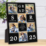 Personalisierter Abschluss Einmalige FotoCollage Fotoplatte<br><div class="desc">Feiern Sie Ihren Absolvent und geben Sie ein besonderes personalisiertes Geschenk mit dieser individuellen Foto Collage Abschluss-Plakette. Diese einzigartige Collage Foto Graduiertenplakette wird ein wertvoller Sake sein. Personalisieren Sie Ihre Fotos mit 6 Ihrer Lieblings-Senior- oder Uni- und personalisieren Sie mit geschlossen Jahr, mit Monogramm Namen, High School oder Uni. Siehe...</div>