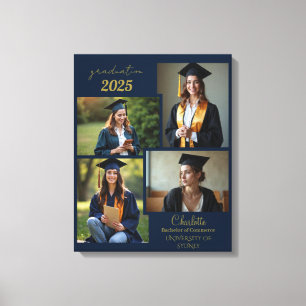 Personalisierter Abschluss FotoCollage Canvas druc Leinwanddruck