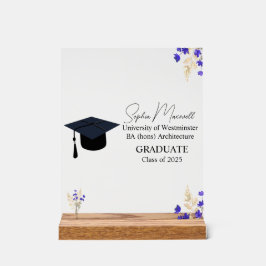 Personalisierter Abschluss Geschenk, Abschluss Pla Acrylschild