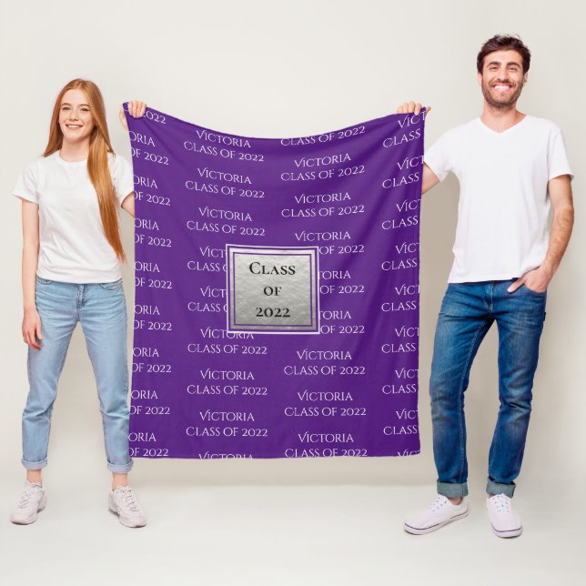 Personalisierter Abschluss: Keepake-Klasse im Jahr Fleecedecke (Beispiel)