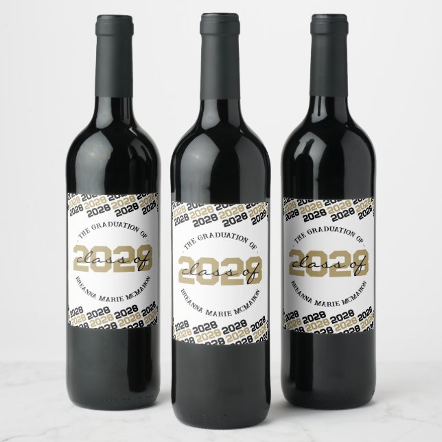 Personalisierter Abschluss Liquor Weinetikett (Flaschen)