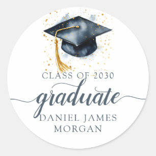 Personalisierter Abschluss Runder Aufkleber