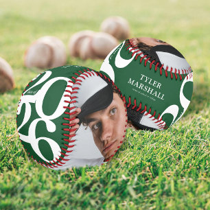 Personalisierter Abschluss Senior 2025 Foto Baseball