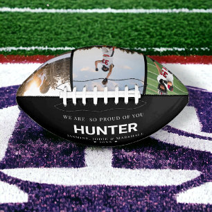 Personalisierter Abschluss Senior Foto Football