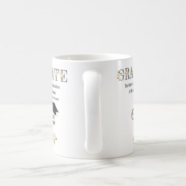 Personalisierter Abschluss Tasse Geschenk für sie (Henkel)