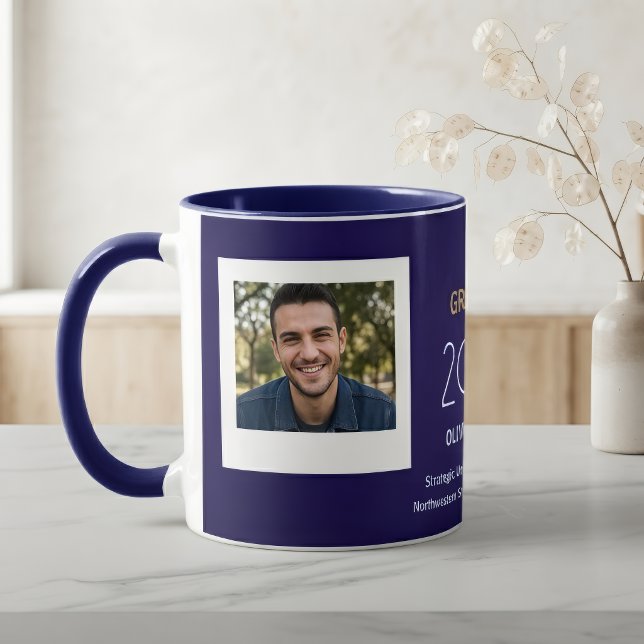 Personalisierter Abschlussbecher mit Text und Foto Tasse (Von Creator hochgeladen)