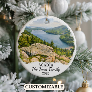 Personalisierter Acadia-Nationalpark, Maßgeschneid Keramik Ornament