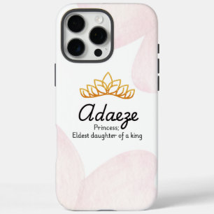 Personalisierter Adaeze iPhone-Fall iPhone 16 Pro Max Hülle